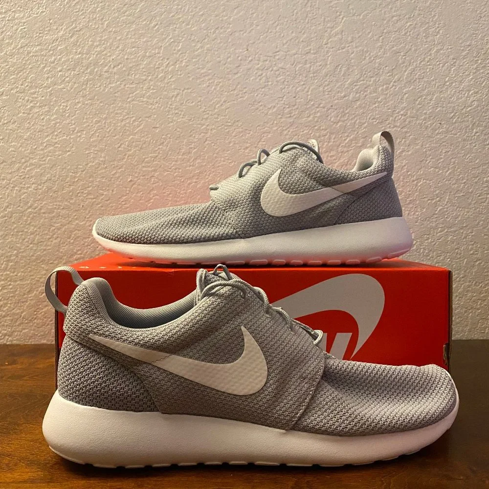 Nike Roshe One Wolf Grey White Lifestyle Running Shoes 511881-023 Size 12